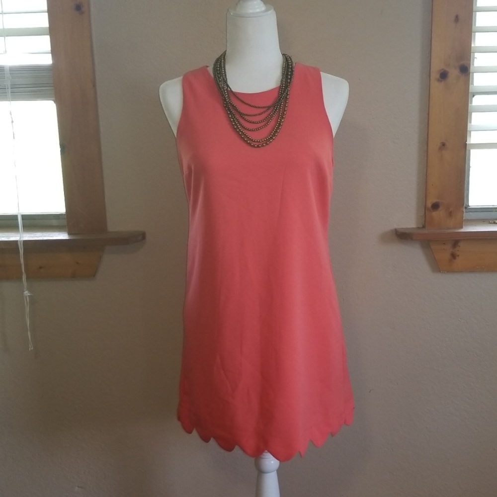 Scalloped bottom dress